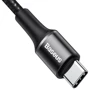 Кабель Baseus USB-C to USB-C 60W PD2.0 60W Halo Data 1m Black (CATGH-J01): Довжина 1 м