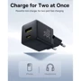 Зарядное устройство Baseus Wall Charger Palm USB-C+USB 30W Black with USB-C Cable (P1011160A113-01): Тип сетевое