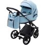 Коляска 2 у 1 Adamex Porto Light ECO шкіра 100% SA-17 блакитний фото 8