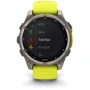 Смарт-часы Garmin Fenix 8 Solar 47mm Sapphire Titanium with Amp Yellow/Graphite Silicone Band (010-02906-21): Материал ремешка Силикон
