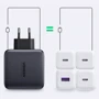 Зарядное устройство Ugreen Wall Charger 3хUSB-C+USB CD226 GaN 100W Gray with USB-C Сable (90575): Особенности Быстрая зарядка, Power Delivery (PD), USB-C