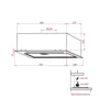 Вытяжка Weilor PBSR 72651 GLASS BL 1300 LED Strip: Управление Сенсорное