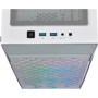 Корпус Corsair iCUE 220T RGB Airflow White (CC-9011174-WW): Матеріал передній панелі пластик, сталь