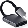 Адаптер Satechi Adapter Dual USB-C to 2xHDMI+USB-C Space Gray (ST-TCDHAM)