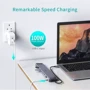 Адаптер Choetech Adapter 11-in-1 USB-C to USB-C+3xUSB3.0+HDMI+SD+3.5mm+RJ45+VGA Gray (HUB-M20) фото 7