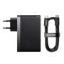 Зарядний пристрій Baseus Wall Charger GaN5 Pro 2xUSB-C+USB 140W з USB-C Cable Black (CCGP100201) фото 6