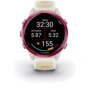 Смарт-часы Garmin Forerunner 570 42mm Raspberry Aluminium with Translucent Bone/Mango Band (010-02970-02): Материал ремешка Силикон