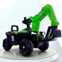 Детский электромобиль Bambi Racer трактор с ковшом, зеленый (M 5790BLR-5): Вид трактор