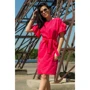 Платье FLFashion Лион ЗПЛ 1137 48 розовое повседневное до середины бедра