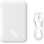 Внешний аккумулятор Baseus Power Bank 6000mAh Magnetic Wireless 20W White (PPCX020002) фото 9