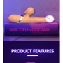 Вибратор с толчками и ротацией Boss Series Basia Thrusting Vibrator