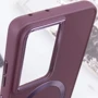 Чехол для телефонов TPU Case Bonbon Metal Style with MagSafe Plum for Samsung S908 Galaxy S22 Ultra: Цвет бордовый