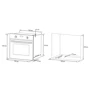 Духовой шкаф электрический Eleyus KAMILLA 6008 BL CL+TL: Мощность подключения, Вт 2400