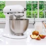 Міксер KitchenAid 5K45SSEWH: Насадки Венчик, Для взбивания, Для замеса теста, Для смешивания