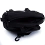 Мужская сумка через плечо Onepolar черная (W5078-black): Фактура Тканая, Матовая