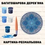 Дерев'яна картина-розмальовка Wortex Woods Мандала Рупнараян 2 30x30 (3DP30014)