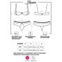 Комплект белья Obsessive - Miamor set, S/M (белый)