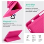 Аксессуар для iPad ArmorStandart Smart Case Fold Pen Rose Red for iPad Air 11 (2024 / 2025) (ARM78122) фото 6