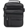 Мужская сумка через плечо Borsa Leather черная (K16683-1bl-black)