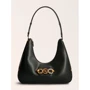 Женская сумка хобо Guess Hensely Hobo черная (HWVB8113020-BLA)