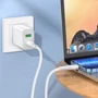 Кабель Hoco Cable USB-C to Lightning X97 Crystal 20W 1m Light Gray: Длина 1 м