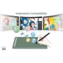 Графический планшет XP-Pen Deco MW green, 8X5", 5080 LPI, 8192 levels, Bluetooth 5.0: Разрешение 5080 lpi