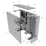 Корпус Thermaltake Core P5 Tempered Glass Snow Edition (CA-1E7-00M6WN-01) фото 5