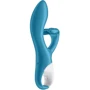 Вибратор кролик с тройным отростком Satisfyer Embrace me Turquoise