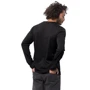 Жіночий лонгслів Jack Wolfskin Essential Longsleeve Men 1806041-6000 S чорний: Склад Полиэстер, Хлопок органический