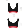 Спортивный топ на широких бретелях Passion PS003 TOP black, size M