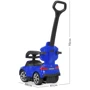 Каталка-толокар Bambi 3в1 синій (M 4785L-4)