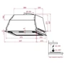 Витяжка Weilor PBE 6265 SS 1250 LED: Тип фільтра повітря Рециркуляція, Відведення