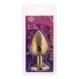 Анальная пробка CRYSTAL Gold Amethyst, L