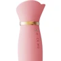 Вибратор с подогревом и вакуумной стимуляцией клитора Zalo - ROSE Vibrator Strawberry Pink