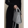 Женская сумка тоут The Wings Fancy серая (TW-Fency-grey): Материал Натуральная кожа
