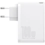 Зарядное устройство Baseus Wall Charger GaN2 2xUSB-C+2хUSB 100W White with USB-C Cable (CCGAN2P-L02): Особенности Быстрая зарядка, USB-C