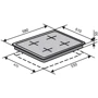 Варочная поверхность газовая Ventolux HG640 B2 CS (AN): Количество конфорок 4