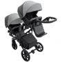 Коляска універсальна для двійні 2 в 1 Bair Kiwi DUO ECO BKD-21/15 сірий/графіт (681043): Матеріал коліс полиуретан
