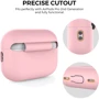 Чехол для наушников AhaStyle Silicone Case with strap Pink (X003E43NGX) for Apple AirPods Pro 2 фото 3