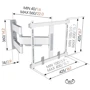 Кронштейн для ТВ VOGELS TVM 5445 White: Назначение для ЖК телевизоров и плазменных панелей