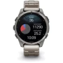 Смарт-часы Garmin Fenix 8 AMOLED 47mm Sapphire Titanium with Vented Titanium Bracelet (010-02904-40): Особенности Функция звонка, Динамик (громкая связь), Встроенный микрофон, Тактические, Термометр, Барометр, Компас, Фонарик, Металлический корпус, С сапфировым стеклом, Влагозащищенные, Большой экран, Бесконтактн