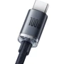 Кабель Baseus USB Cable to USB-C Crystal Shine Series 100W 2m Black (CAJY000501): Длина 2 м
