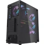Корпус DarkFlash DK351 Black: Материал передней панели пластик и металл