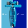 Самокат Micro серии Maxi Deluxe Glow LED Plus Синий хрусталь (MMD37): Тип тормоза ножной