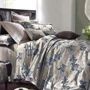 Комплект наволочек SoundSleep Liniano blue сатин-жаккард 50x70 см 2 шт. (93613576): Материал сатин