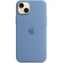 Чехол для iPhone Apple iPhone 15 Plus Silicone Case with MagSafe - Winter Blue (MT193ZM/A): Материалы Силикон