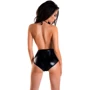 Боди Glossy Wetlook Kiara, XL (black)
