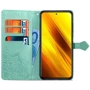 Аксессуар для смартфона Mobile Case Book Cover Art Leather Turquoise for Xiaomi Redmi Note 11 4G / Redmi 10: Материал искусcтвенная кожа