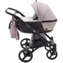 Коляска 2 в 1 Bair City Soft 455 капучино черная кожа (626213): Ширина шасси 60 см