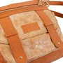 Женская сумка через плечо Laskara светло-коричневая (LK-10238-cognac): Фактура Тиснение, Зернистая, Матовая
